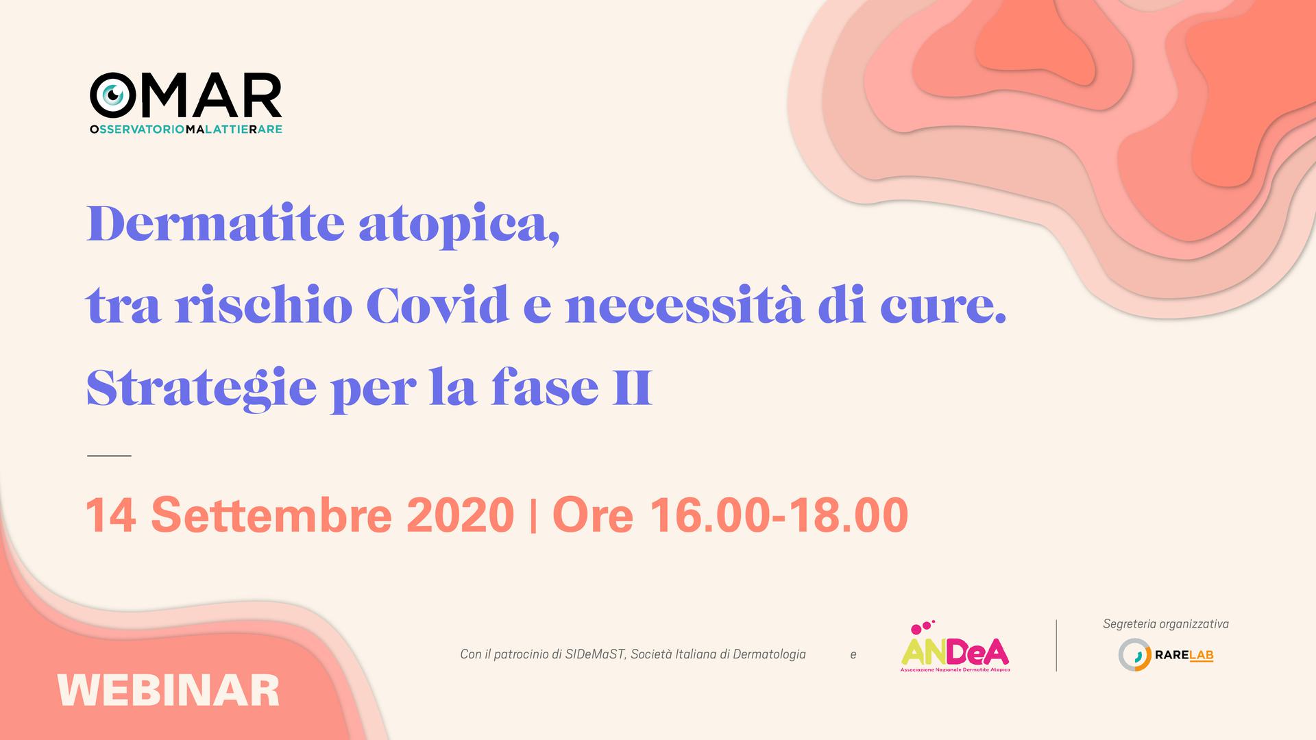 Dermatite atopica, tra rischio Covid e necessità di cure. Strategie per la fase II